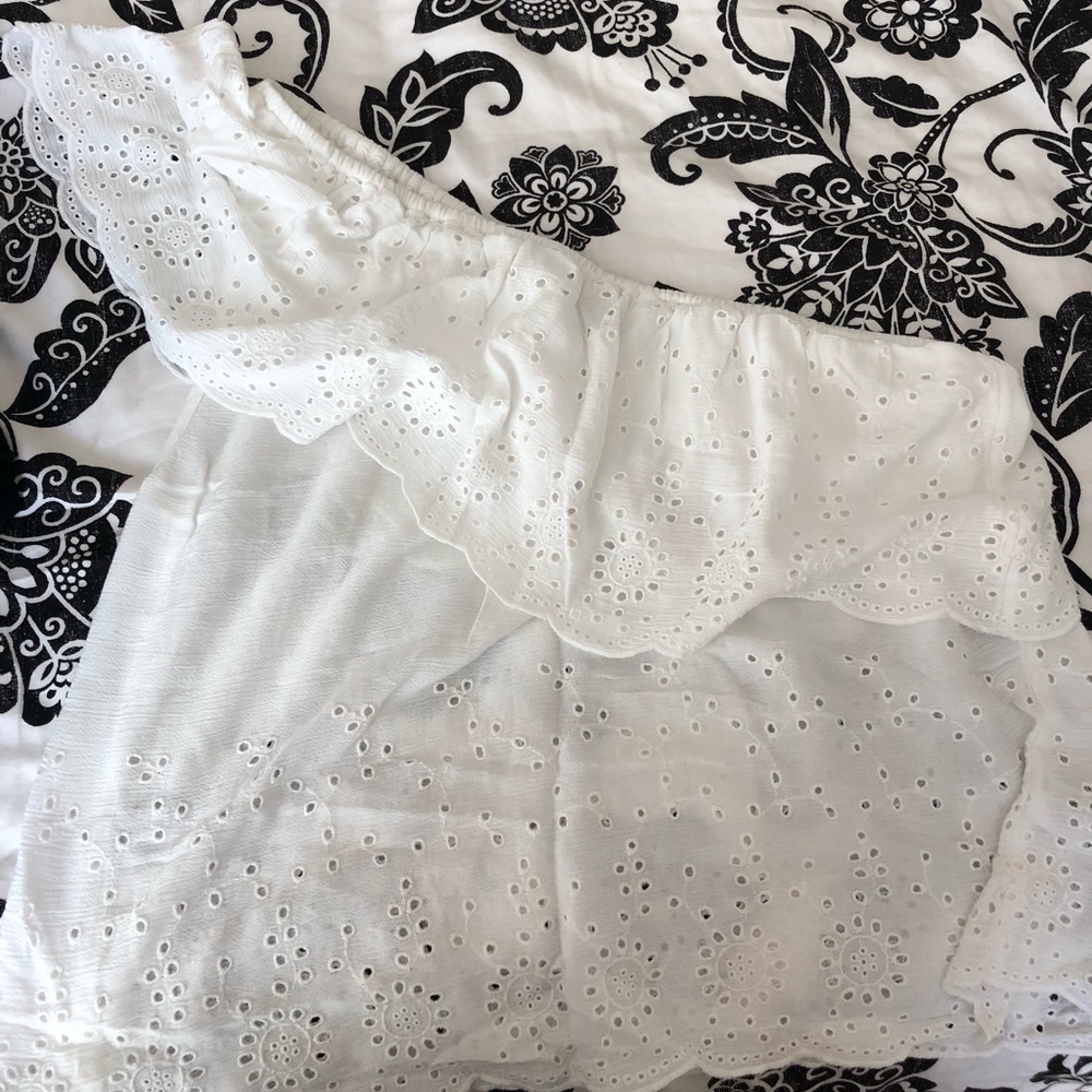 White off the shoulder summer top